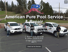 Tablet Screenshot of americanpurepools.com